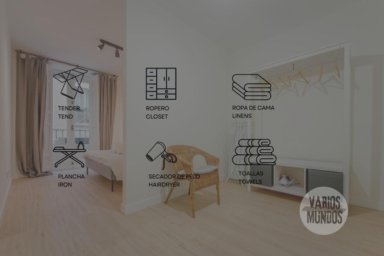 Modern Apt Para 6Pax En La Plaza De Tirso-Centro E1 Madrid Bagian luar foto